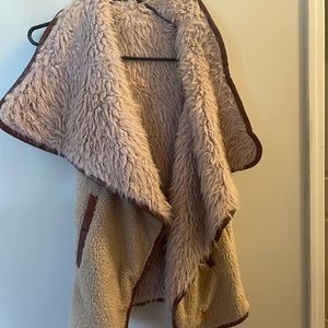 Large Fur Vest REVERSIBLE